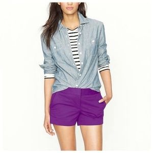 J. Crew Size 00 Royal Purple Preppy Shorts